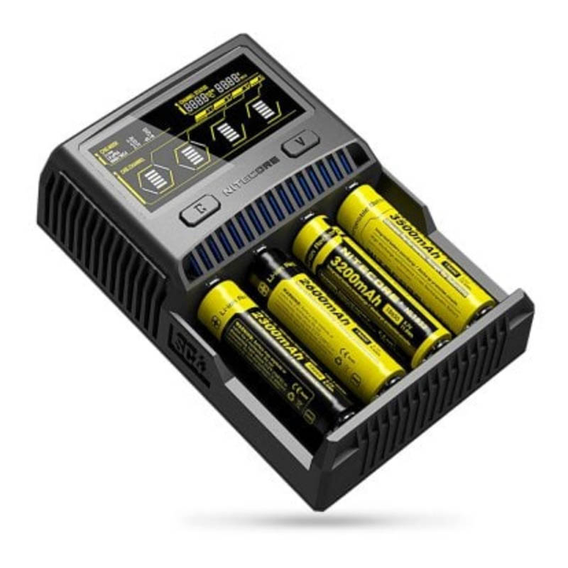 Chargeur Nitecore SC4 18650 26650 Batteries Écran LCD